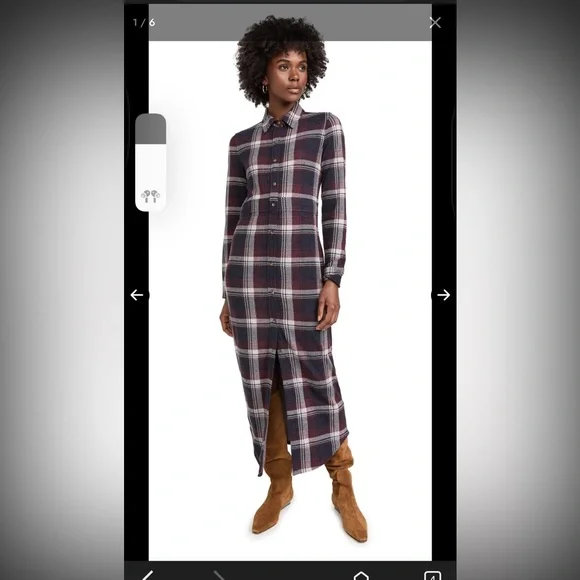 NWT Faherty Long Sleeve Legend Plaid Sweater Dress - MEDIUM - Picture 12 of 12